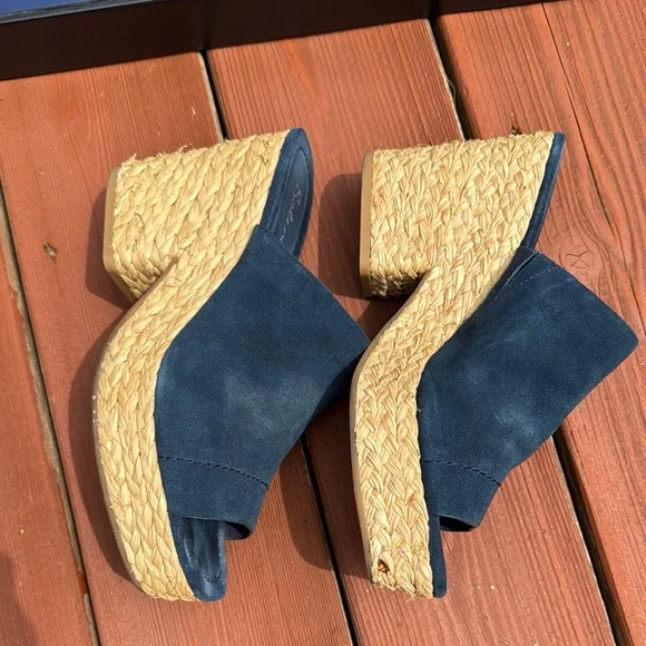 Splendid - Suede Wedge Sandals - Picture 3 of 12